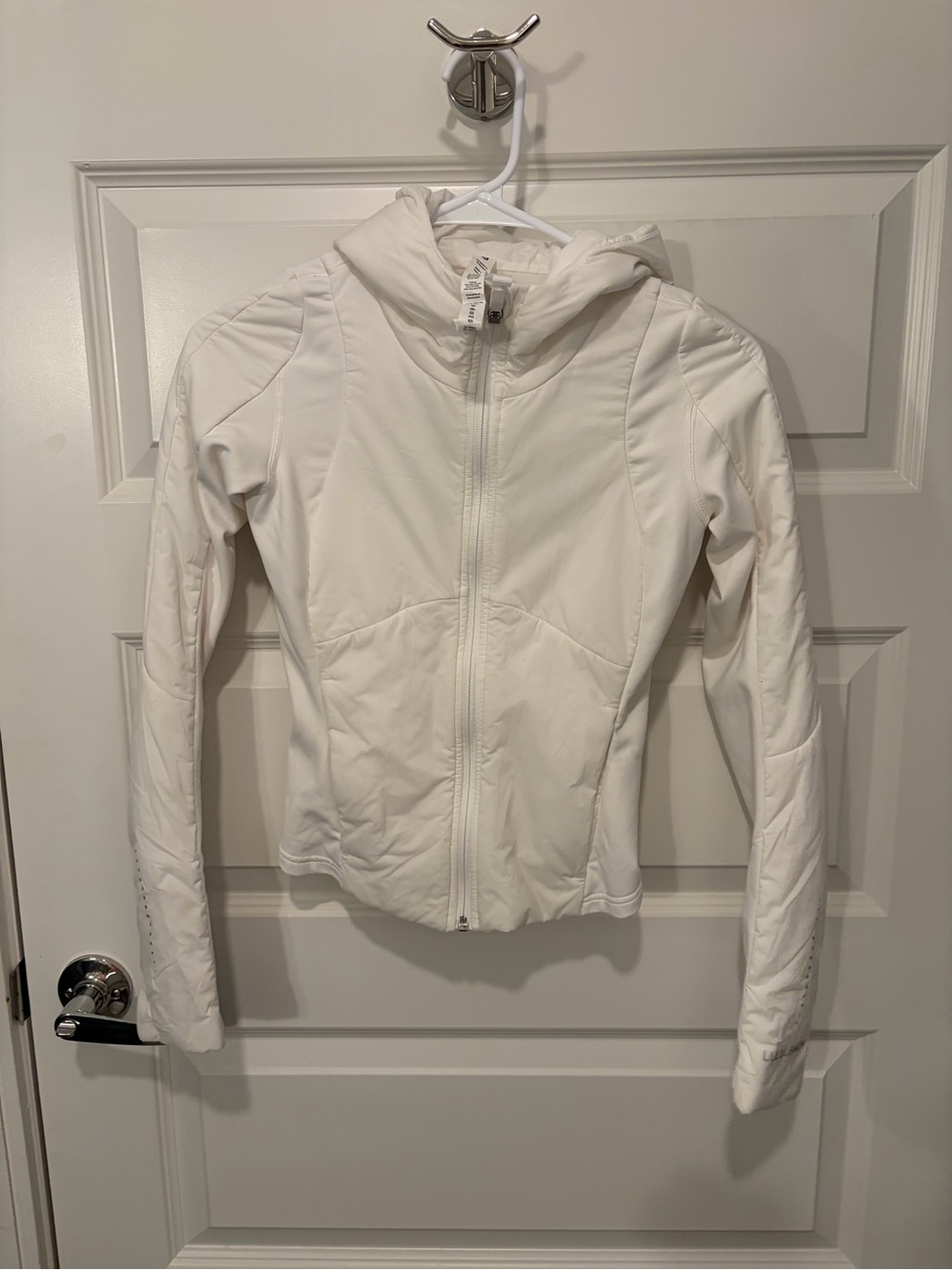 lululemon athletica White Hooded Utility Jacket